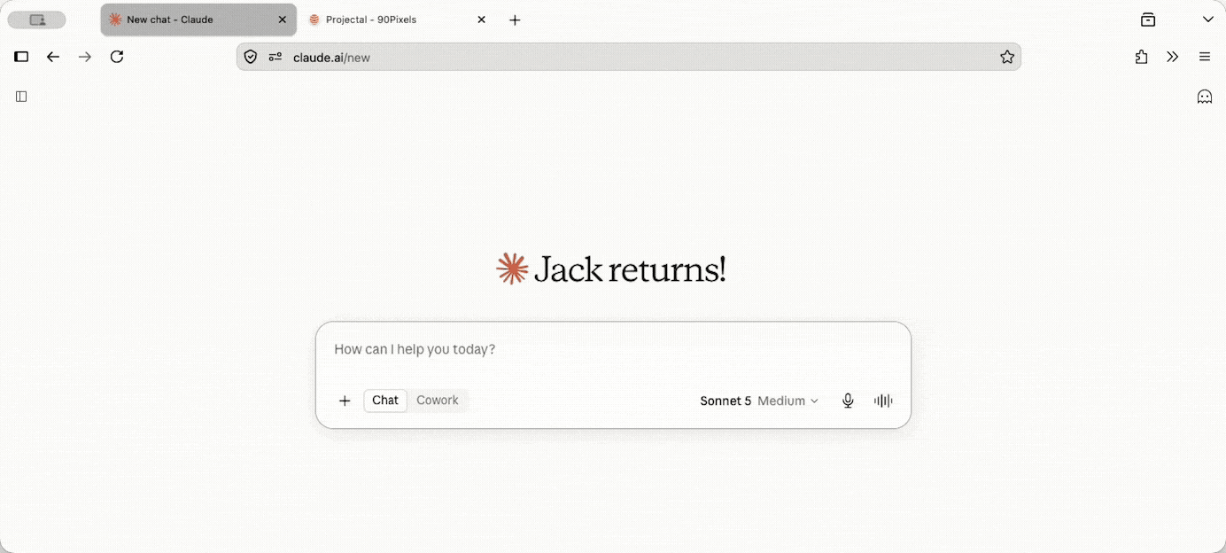 AI Chat connecting to Projectal MCP