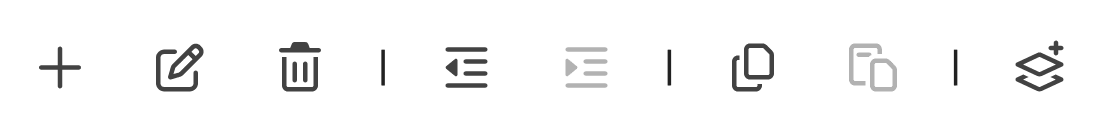 Advertising Agency tasks toolbar